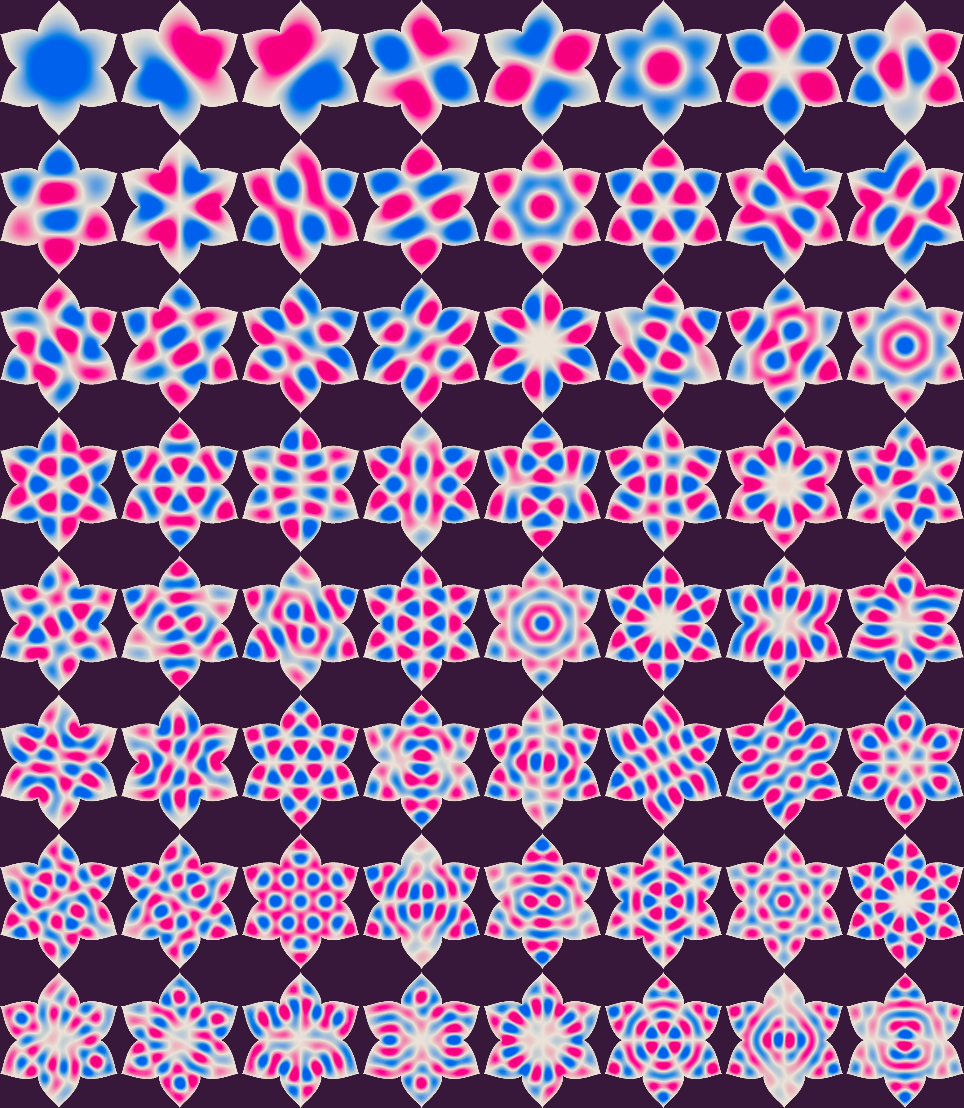 Eigenfunctions of a Laplacian